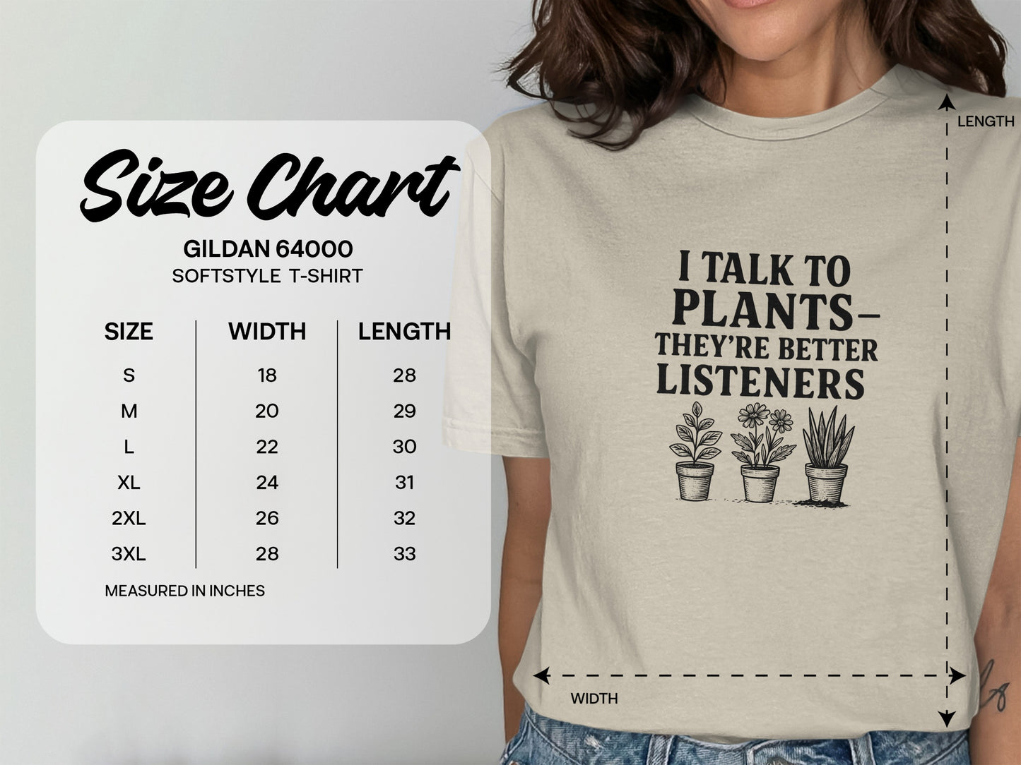 I Talk to Plants They're Better Listeners T-shirt product
