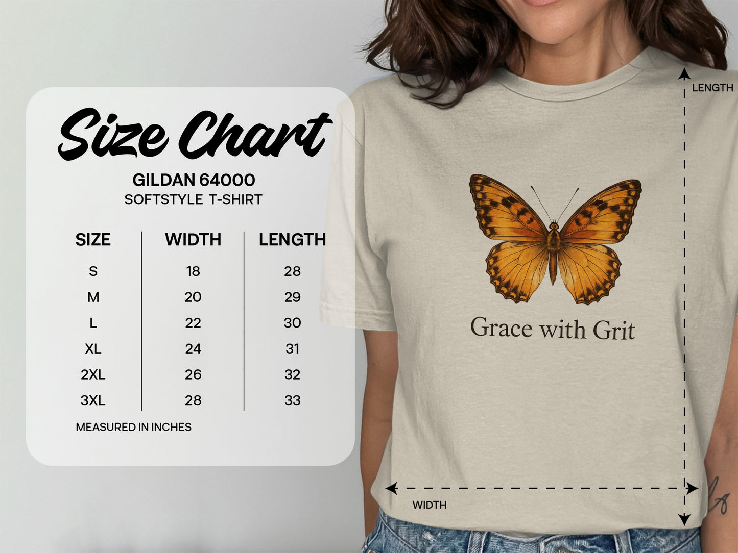 Grace with Grit Butterfly Graphic T-Shirt product