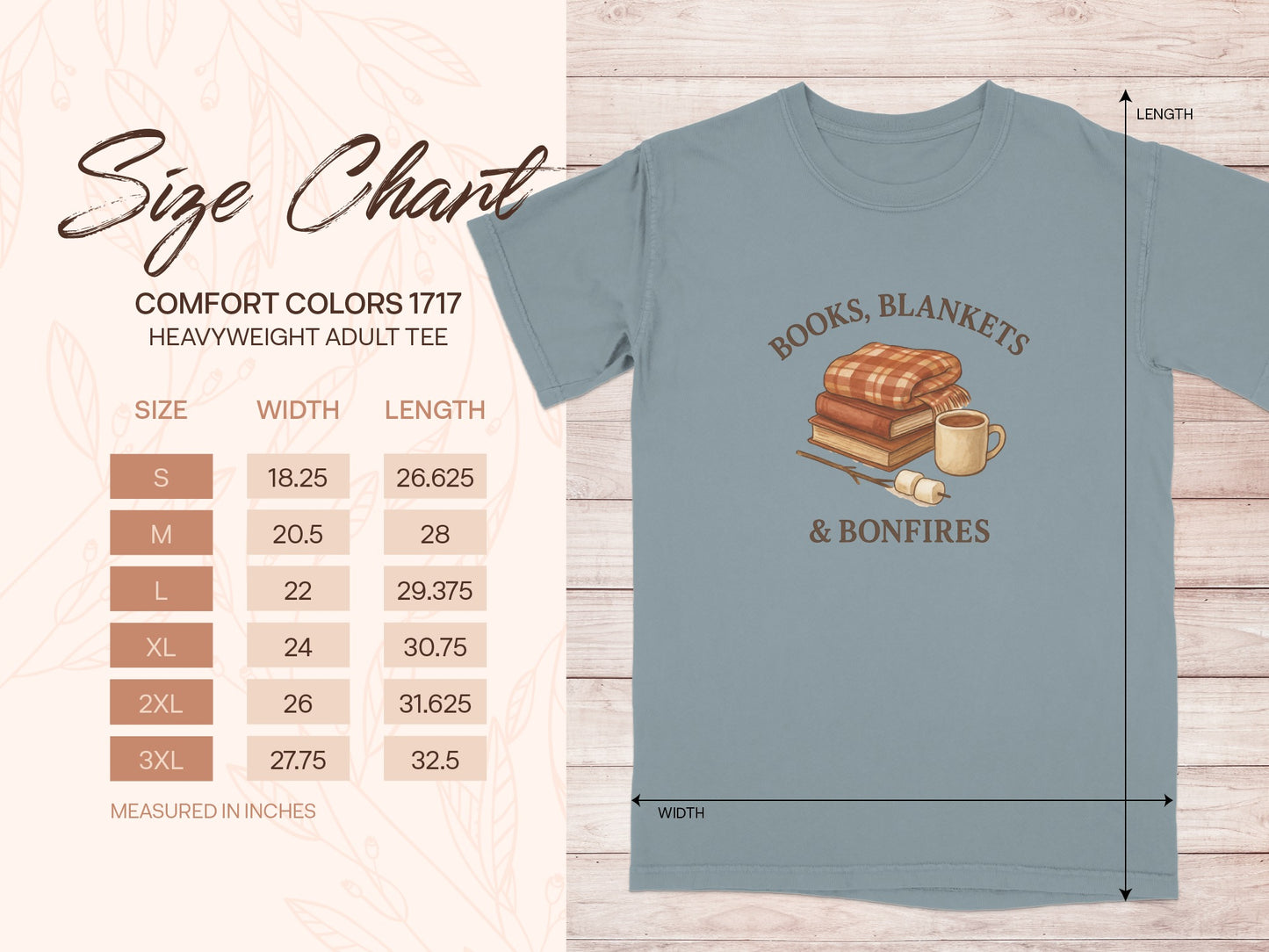 Books Blankets and Bonfires Adult Tee product type