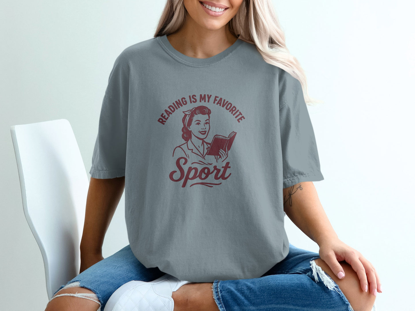 Reading Is My Favorite Sport Graphic Tee product type
