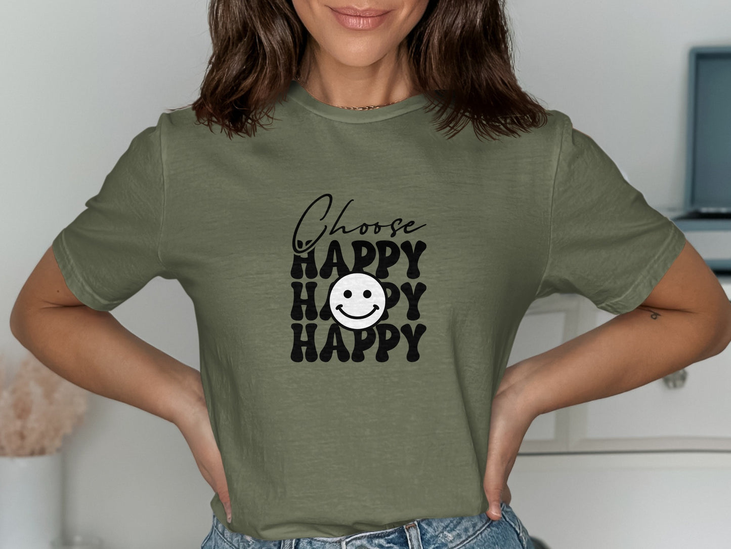 Choose Happy Graphic Tee Happy Face Smiley product type