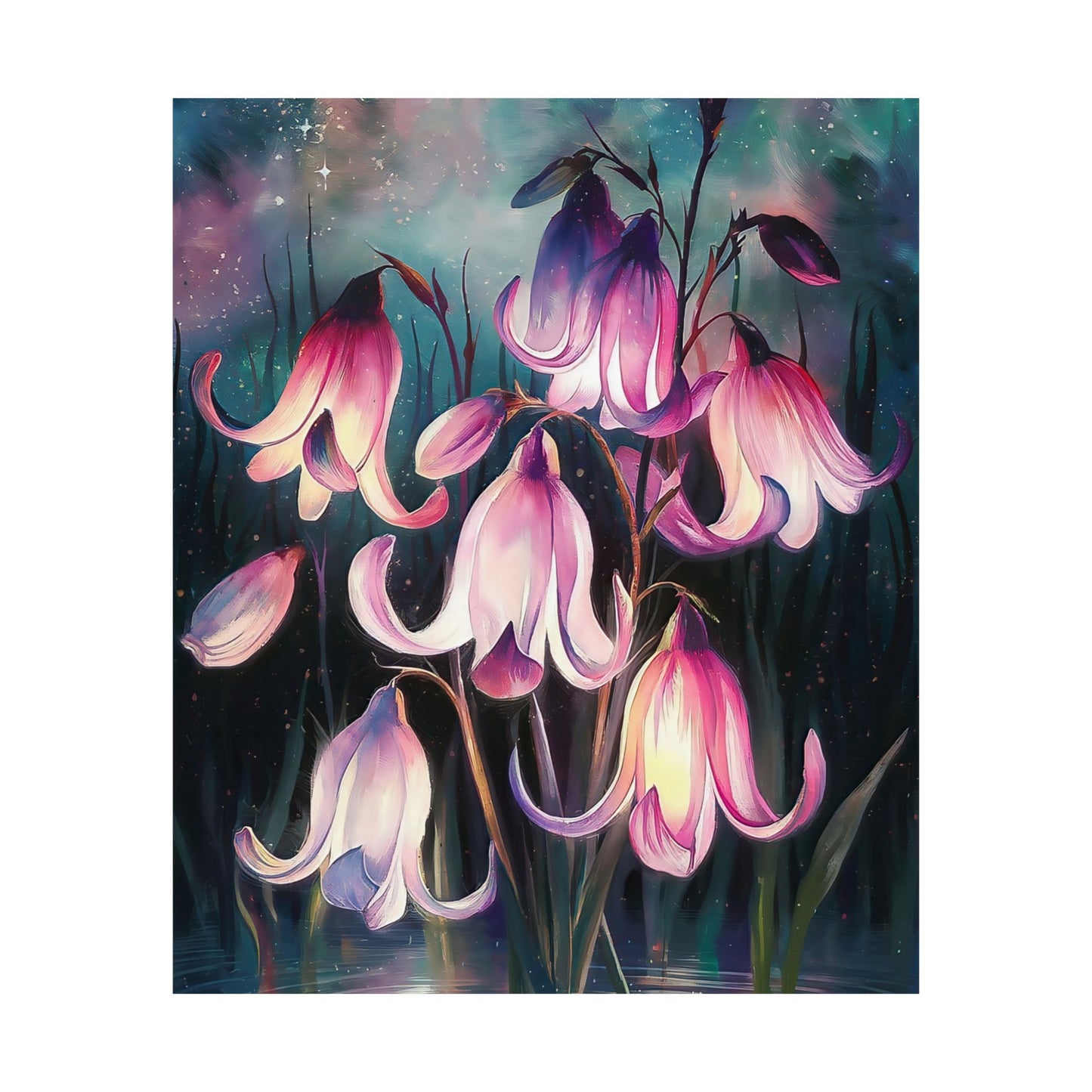 Flowers In The Night Poster