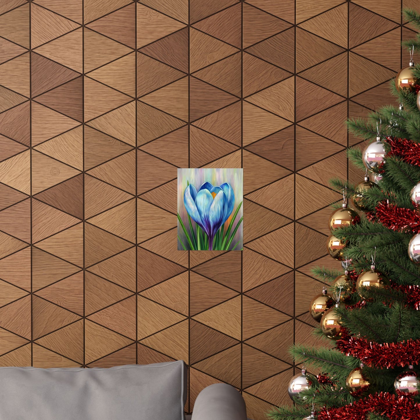 Blooming Crocus Flower Poster