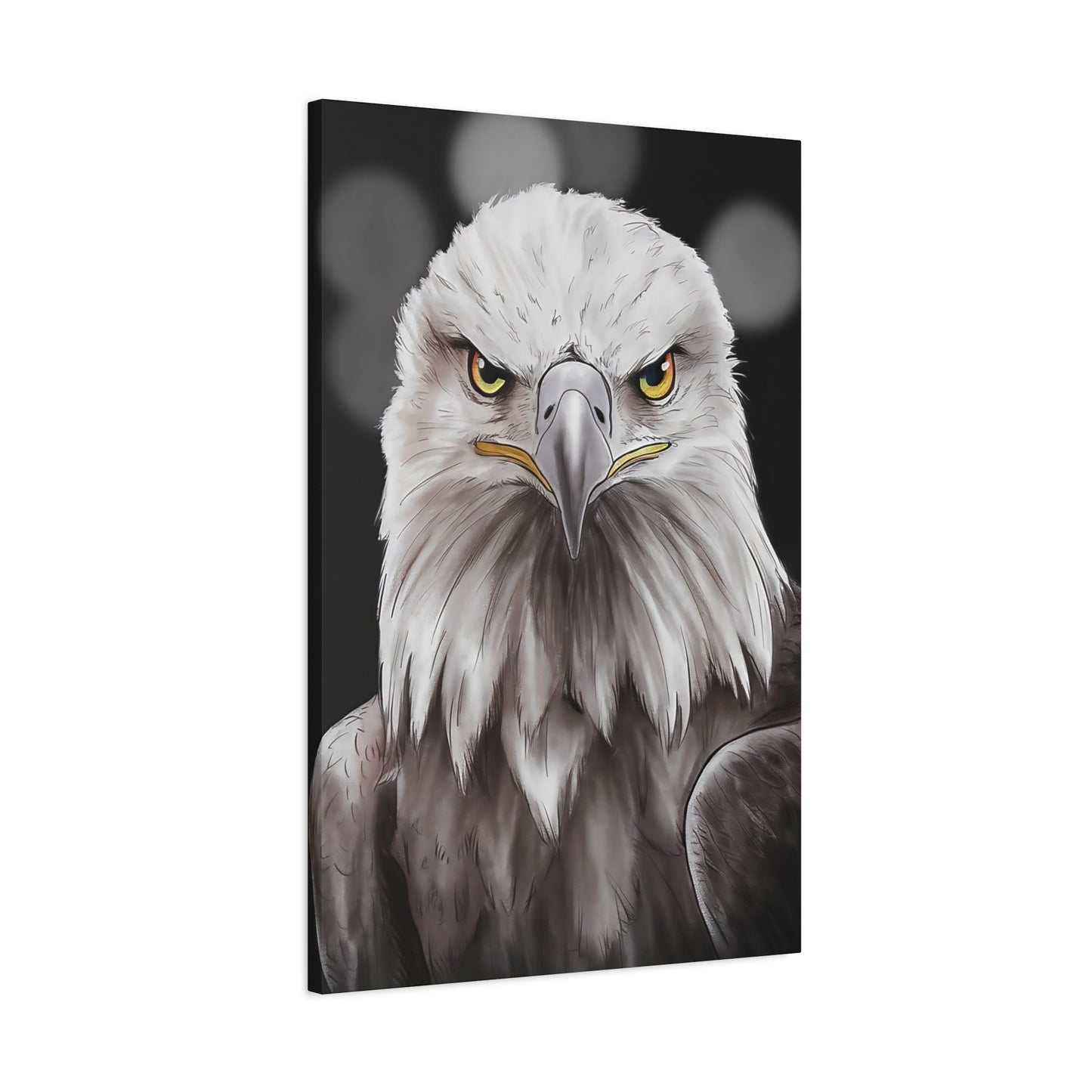 Bald Eagle Portrait Canvas Wall Art