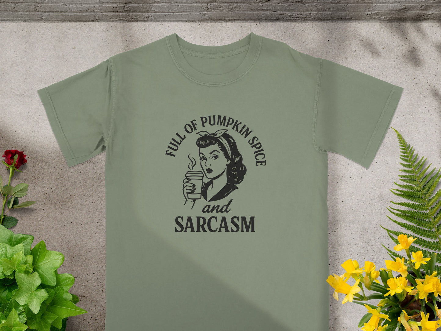 Full of Pumpkin Spice and Sarcasm Graphic Tee product type