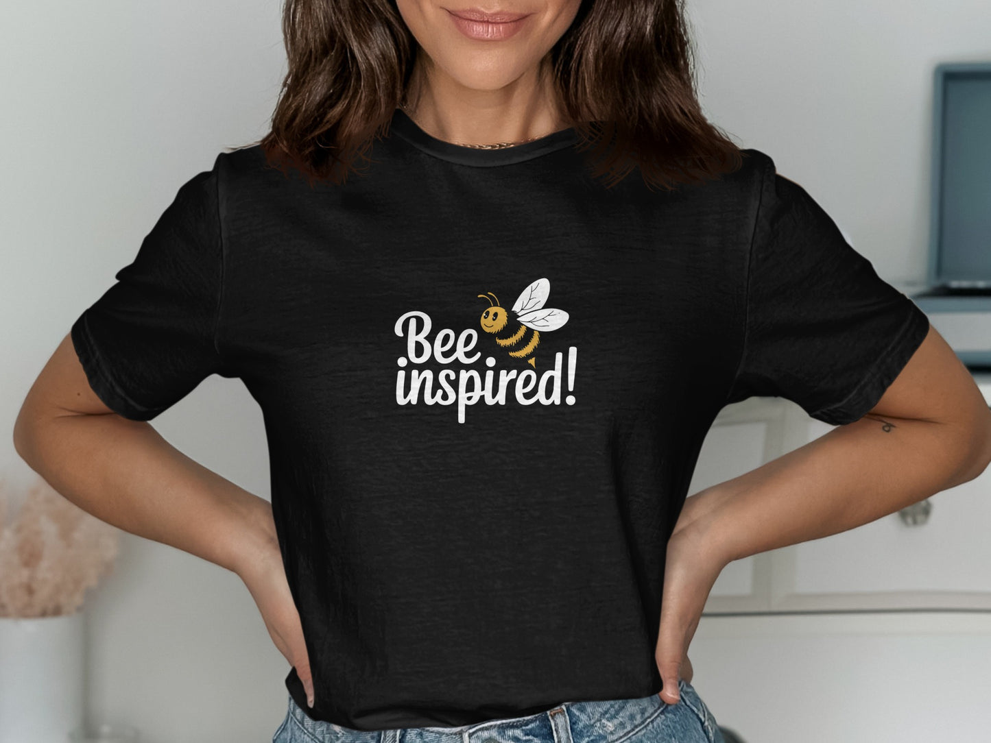 Bee Inspired Graphic Tee Positive Message product