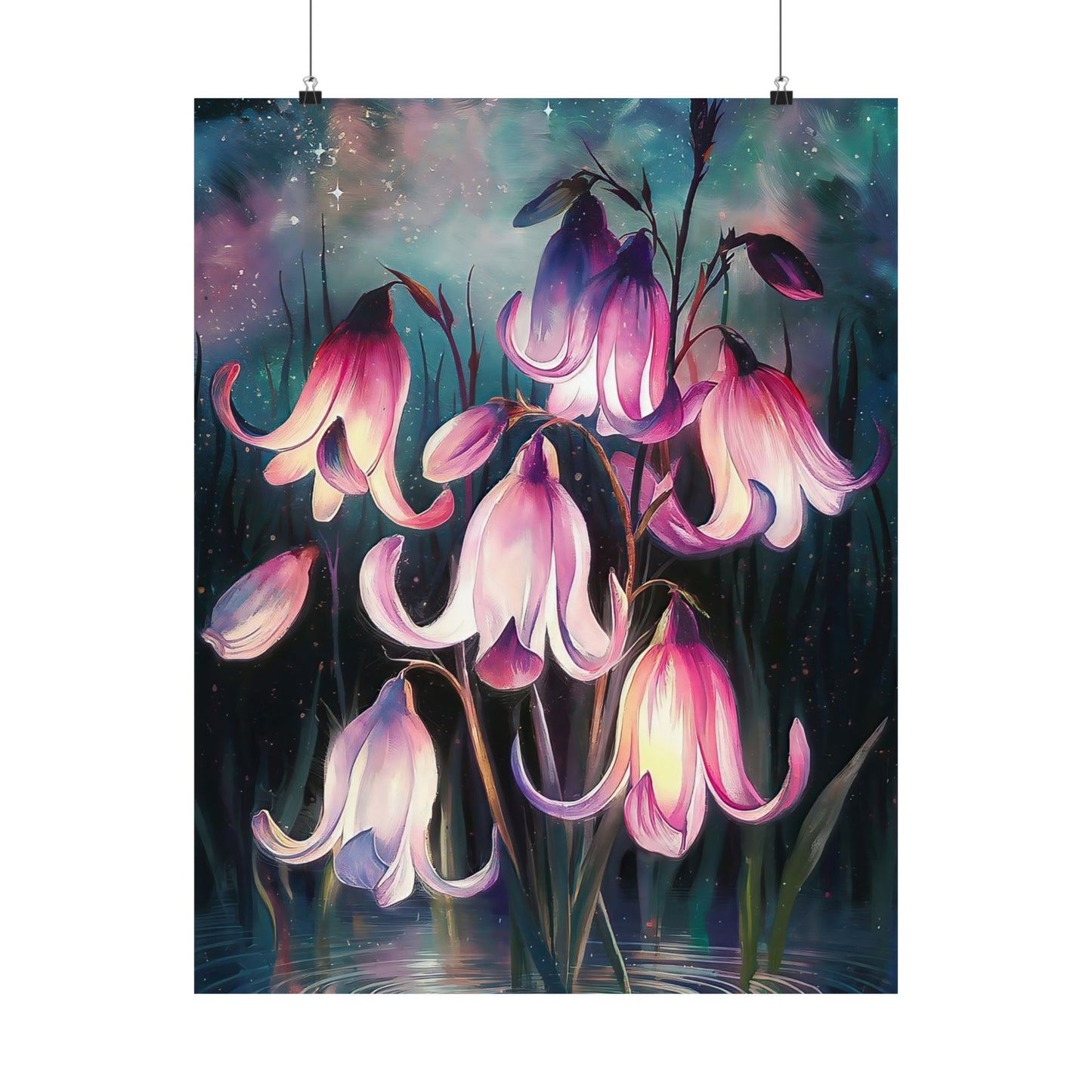 Flowers In The Night Poster