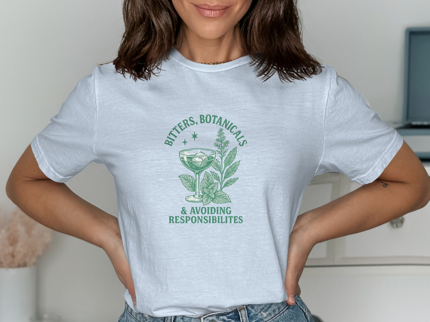 Bitters Botanicals Avoiding Responsibilities t-shirt