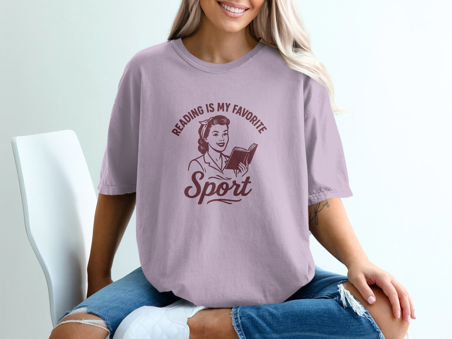 Reading is My Favorite Sport Graphic Tee product