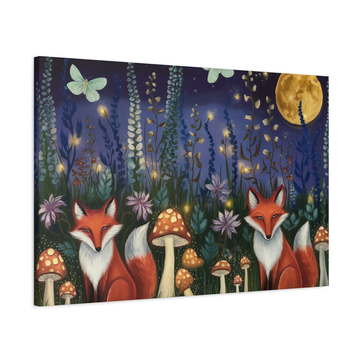 Midnight Woodland Folkart Wall Art