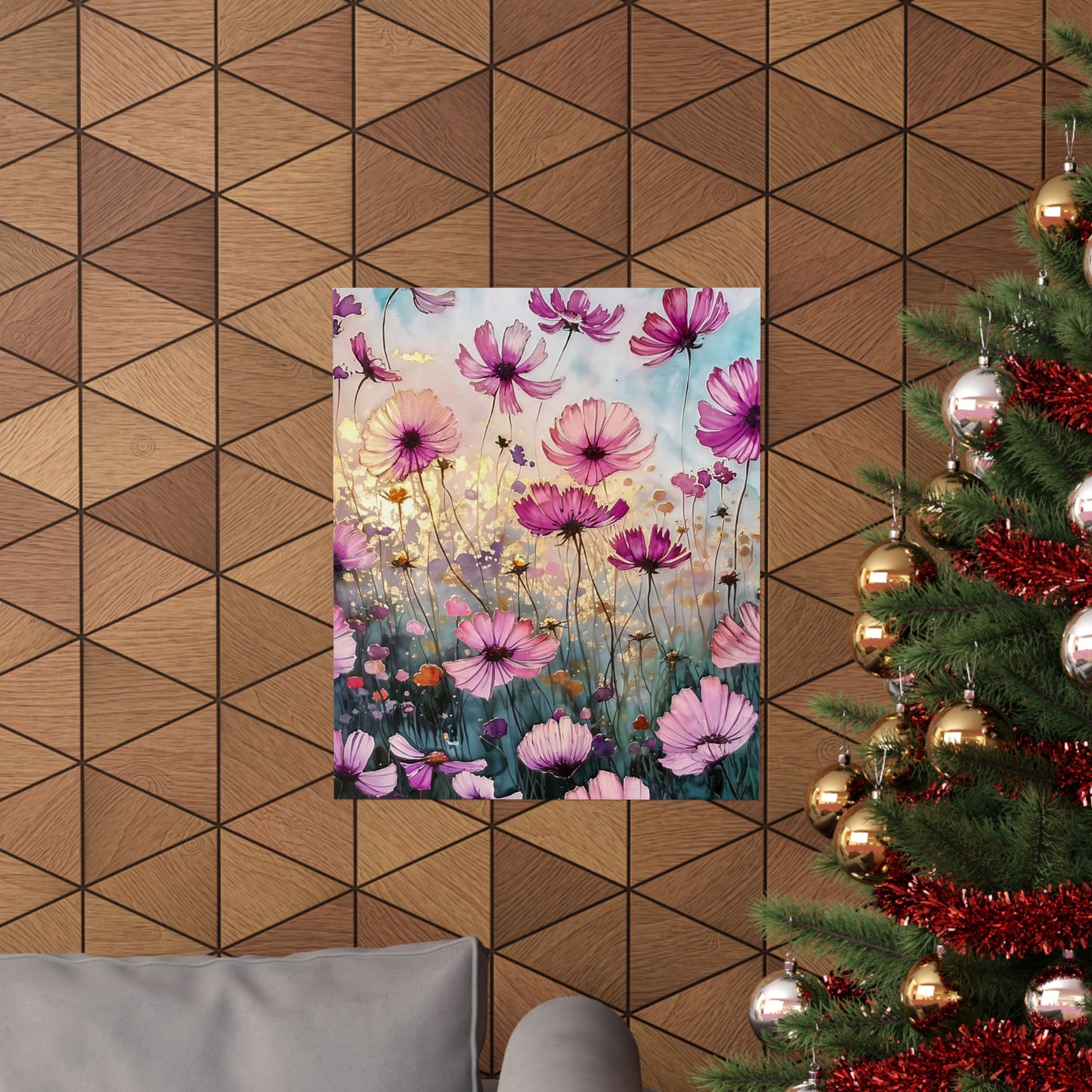 Fields Of Purple Flowers Poster