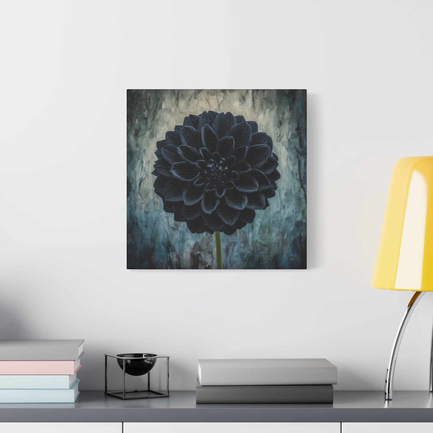 Black Dahlia Canvas Wall Art