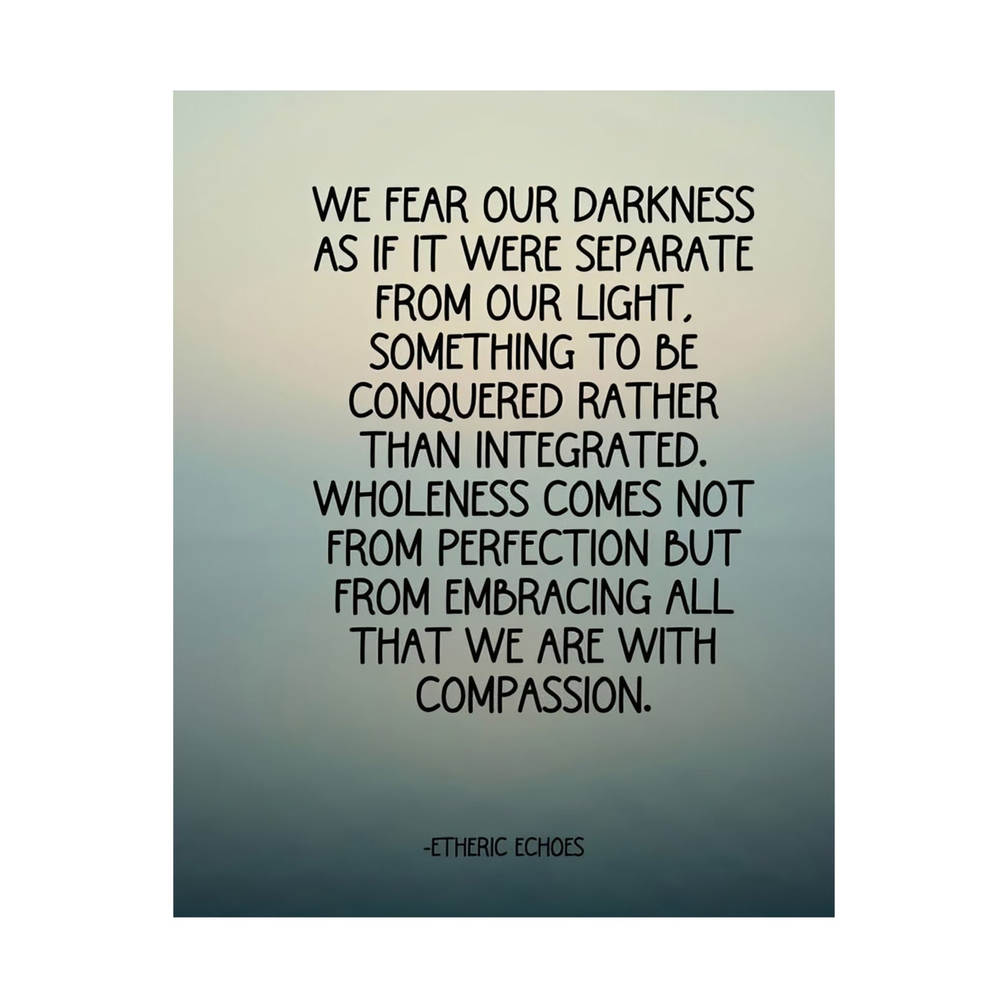 We Fear Our Darkness Poster