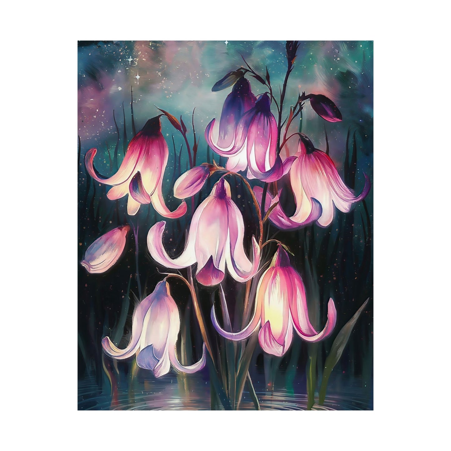 Flowers In The Night Poster