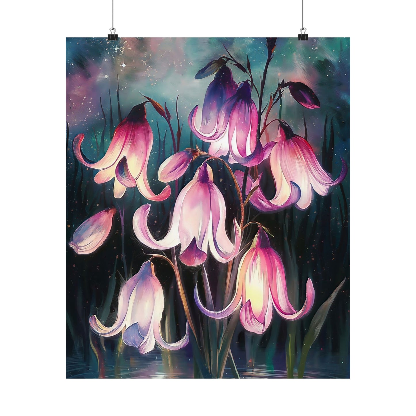 Flowers In The Night Poster
