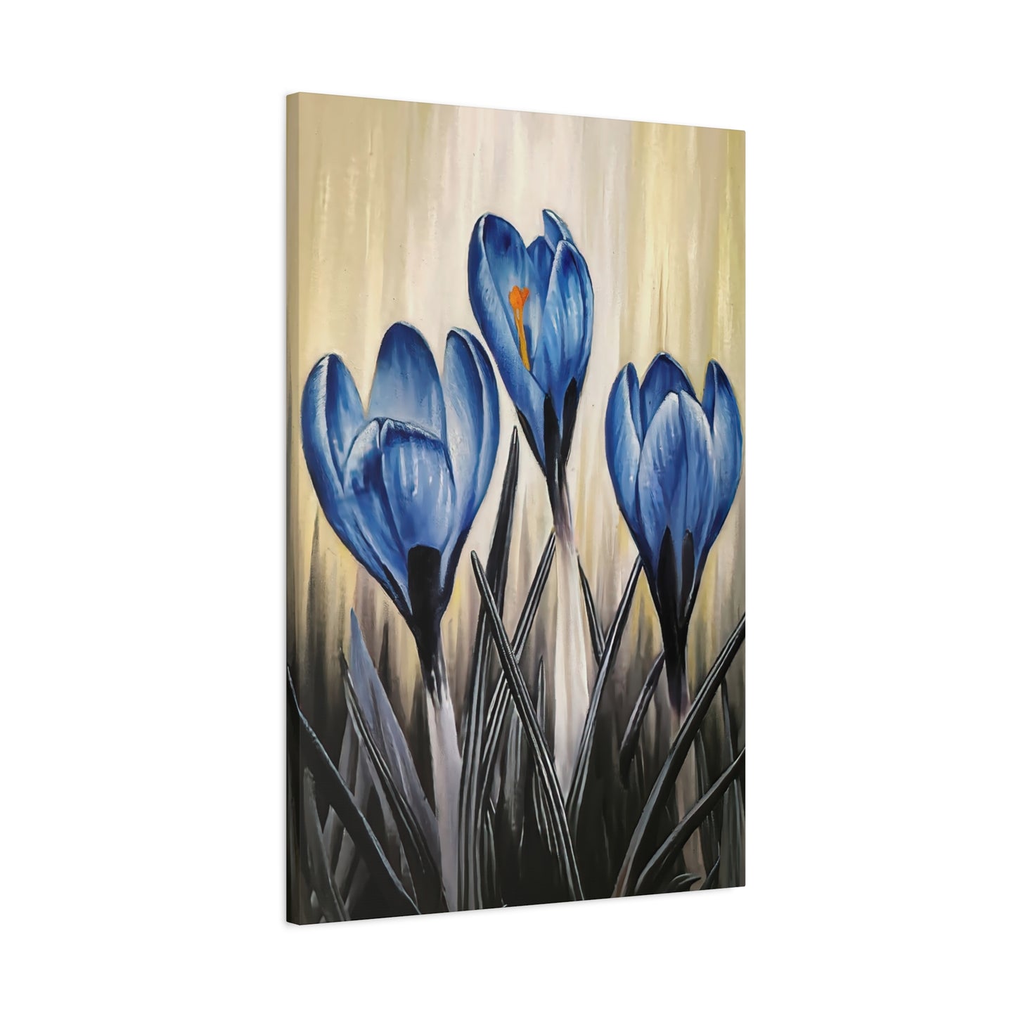 Crocus Flowers Canvas Wall Art