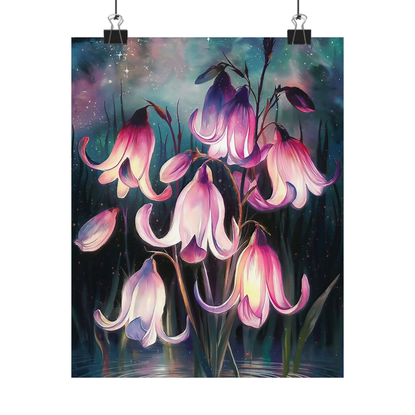 Flowers In The Night Poster