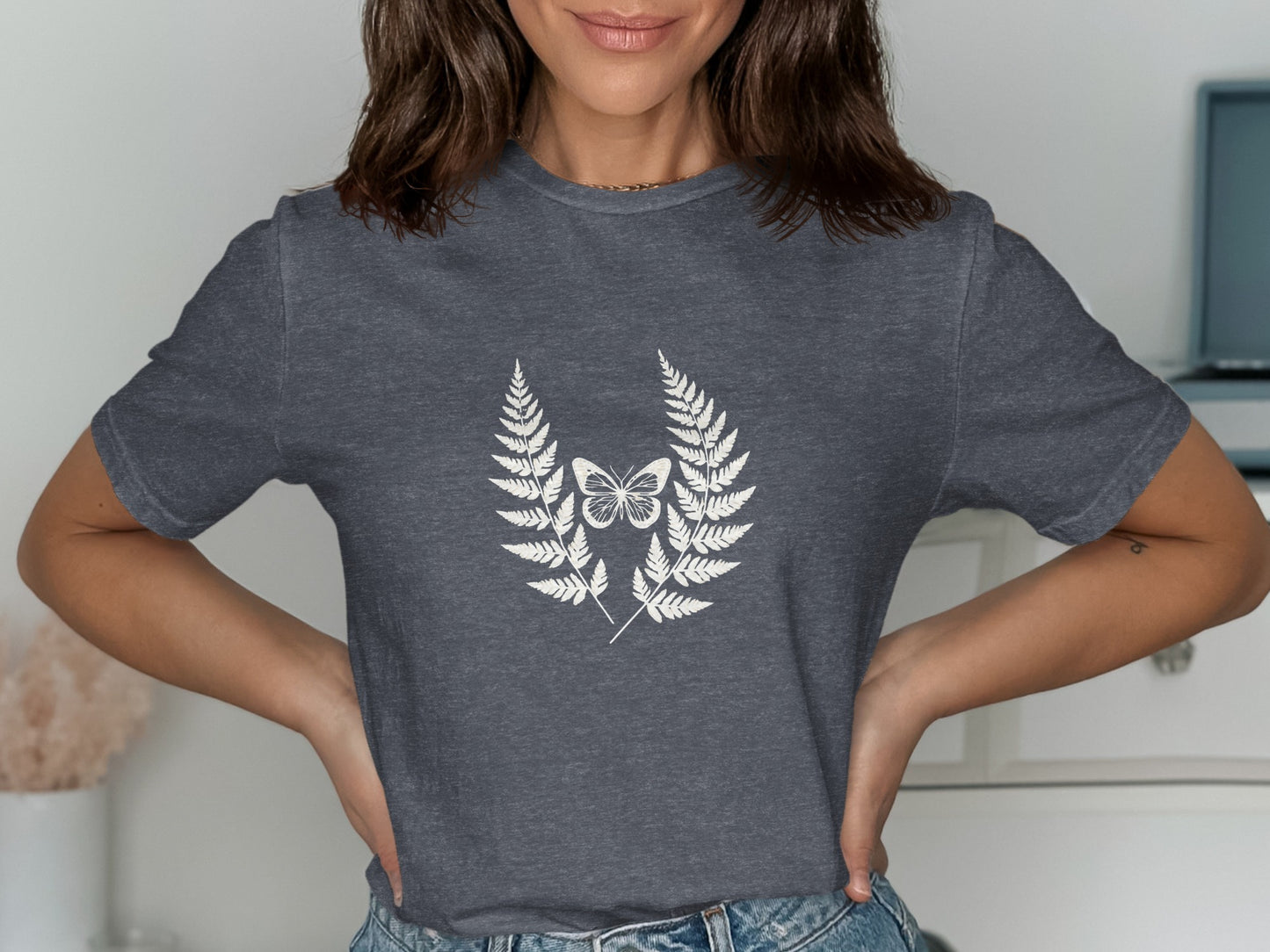 Unique Botanical Design Short Sleeve Shirt product type