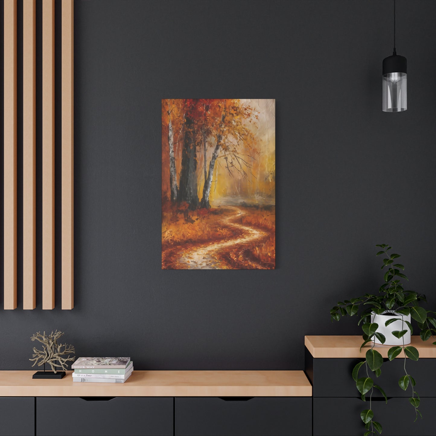 Fall Pathway Canvas Wall Art