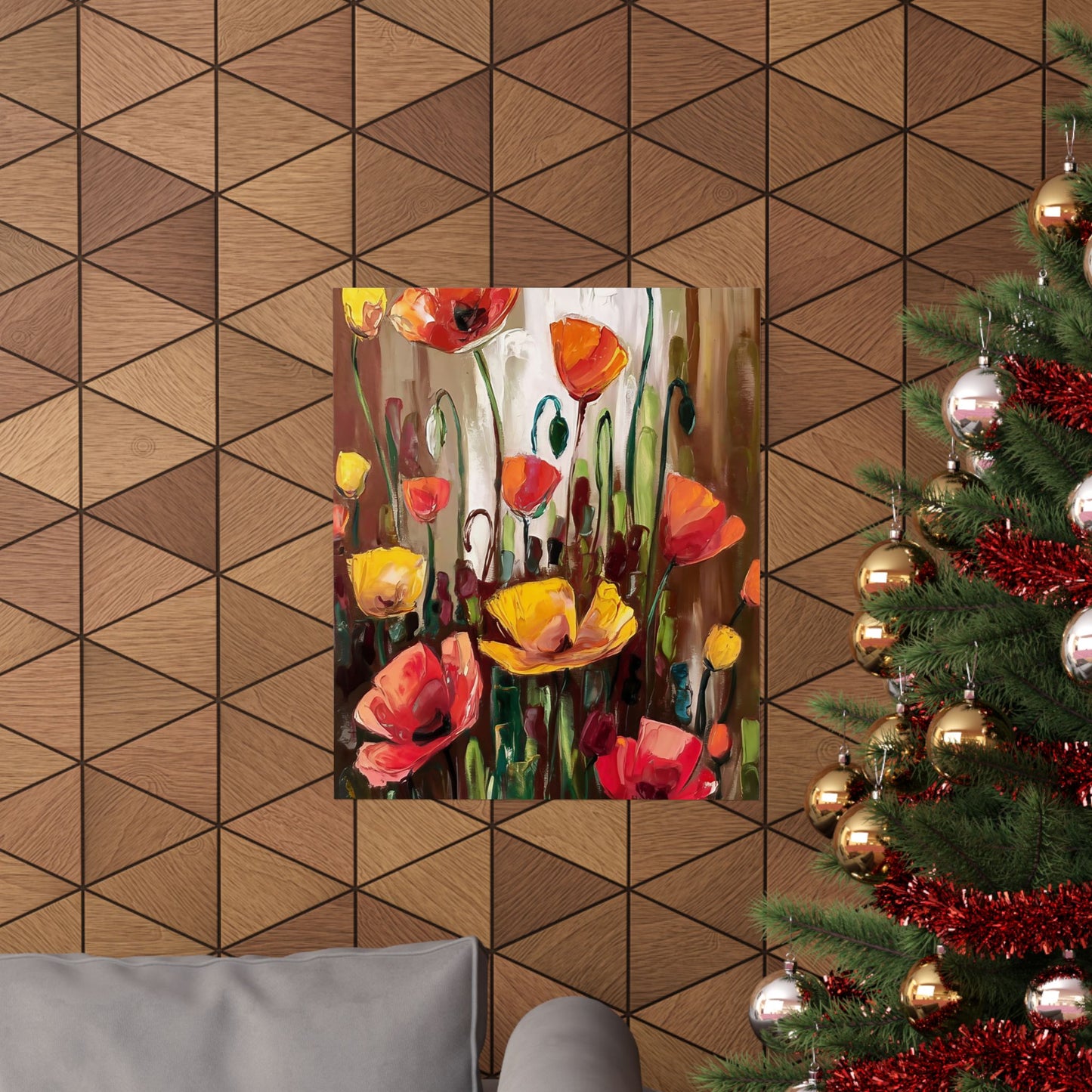 Wild Poppies Dancing Poster