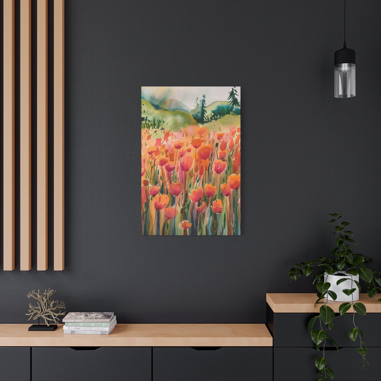 Field Of Flowers Canvas Wall Art
