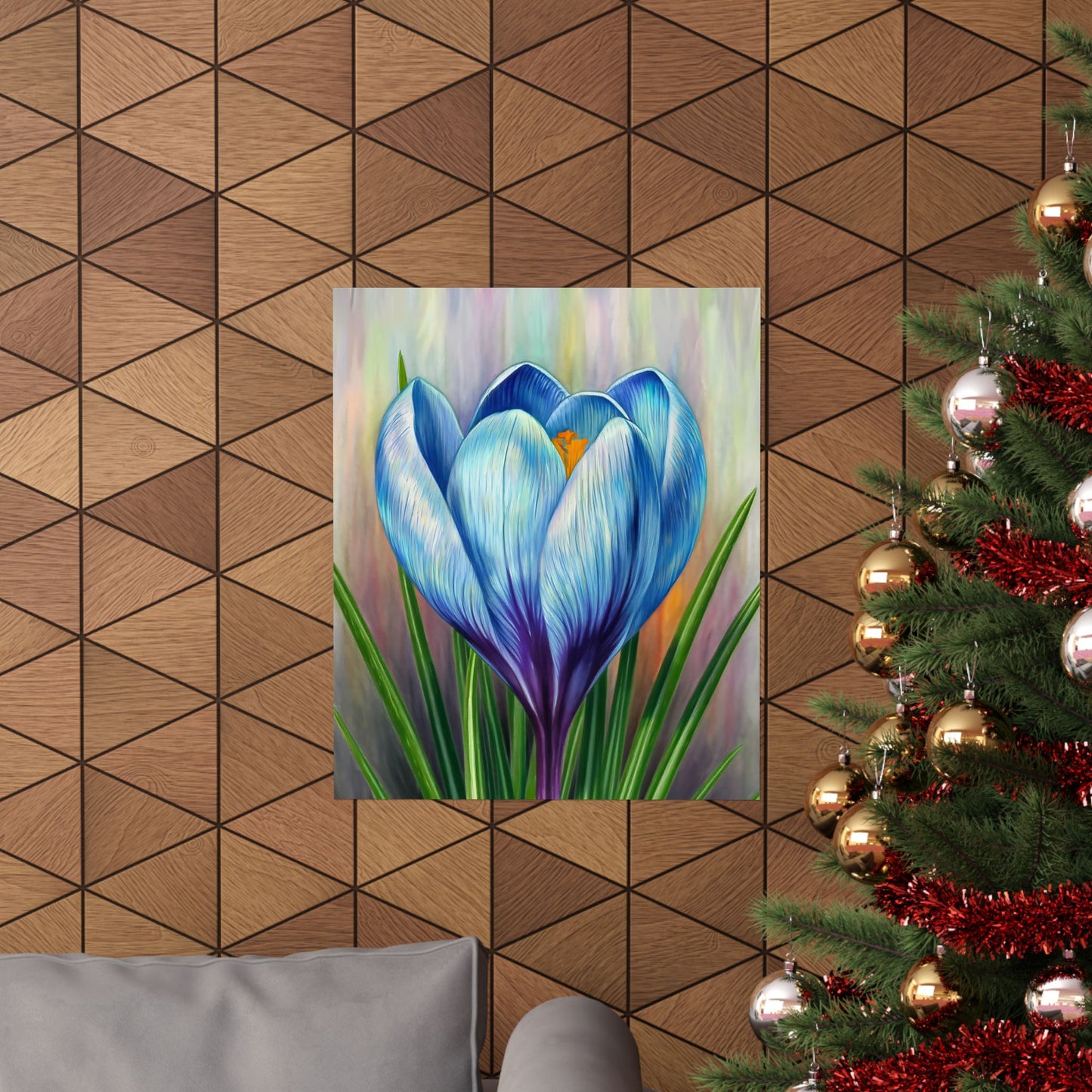 Blooming Crocus Flower Poster