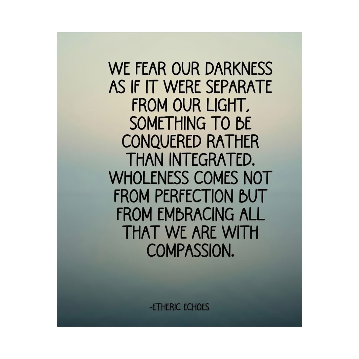 We Fear Our Darkness Poster