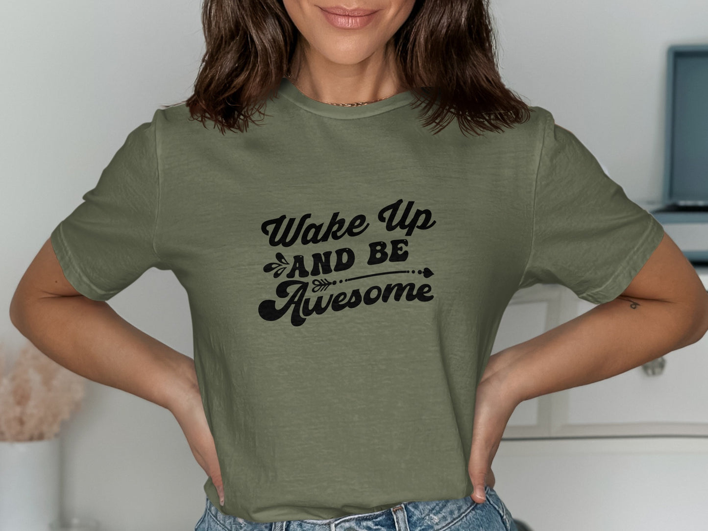 Wake Up And Be Awesome Graphic Tee product