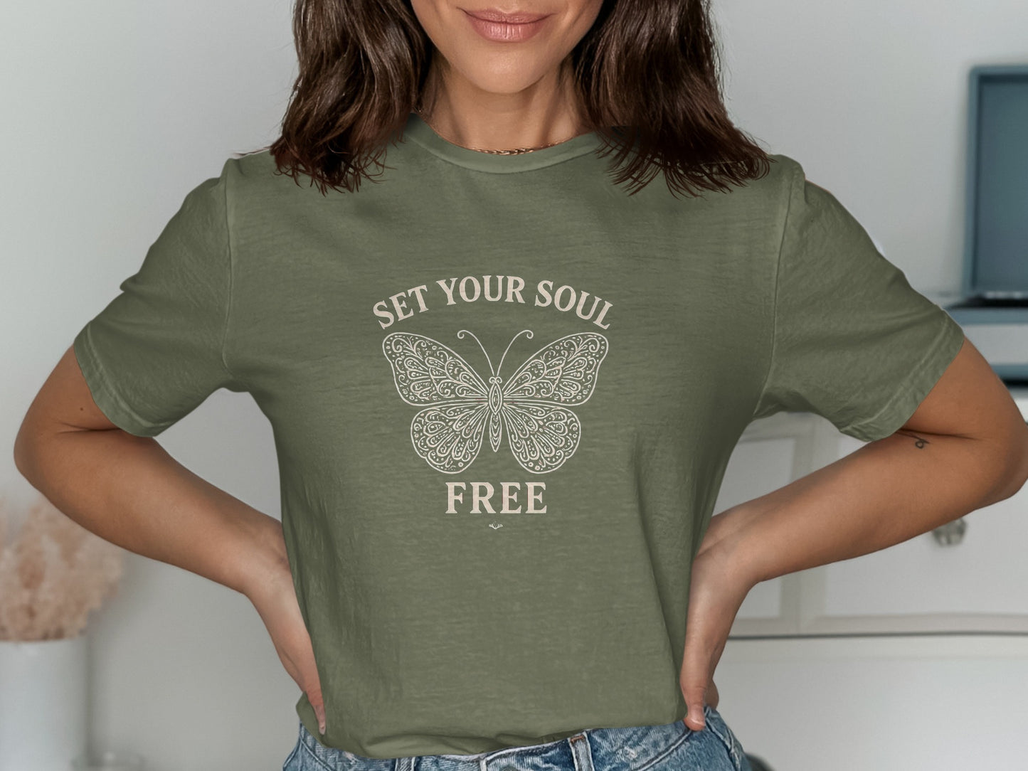 Set Your Soul Free Butterfly Design Shirt product