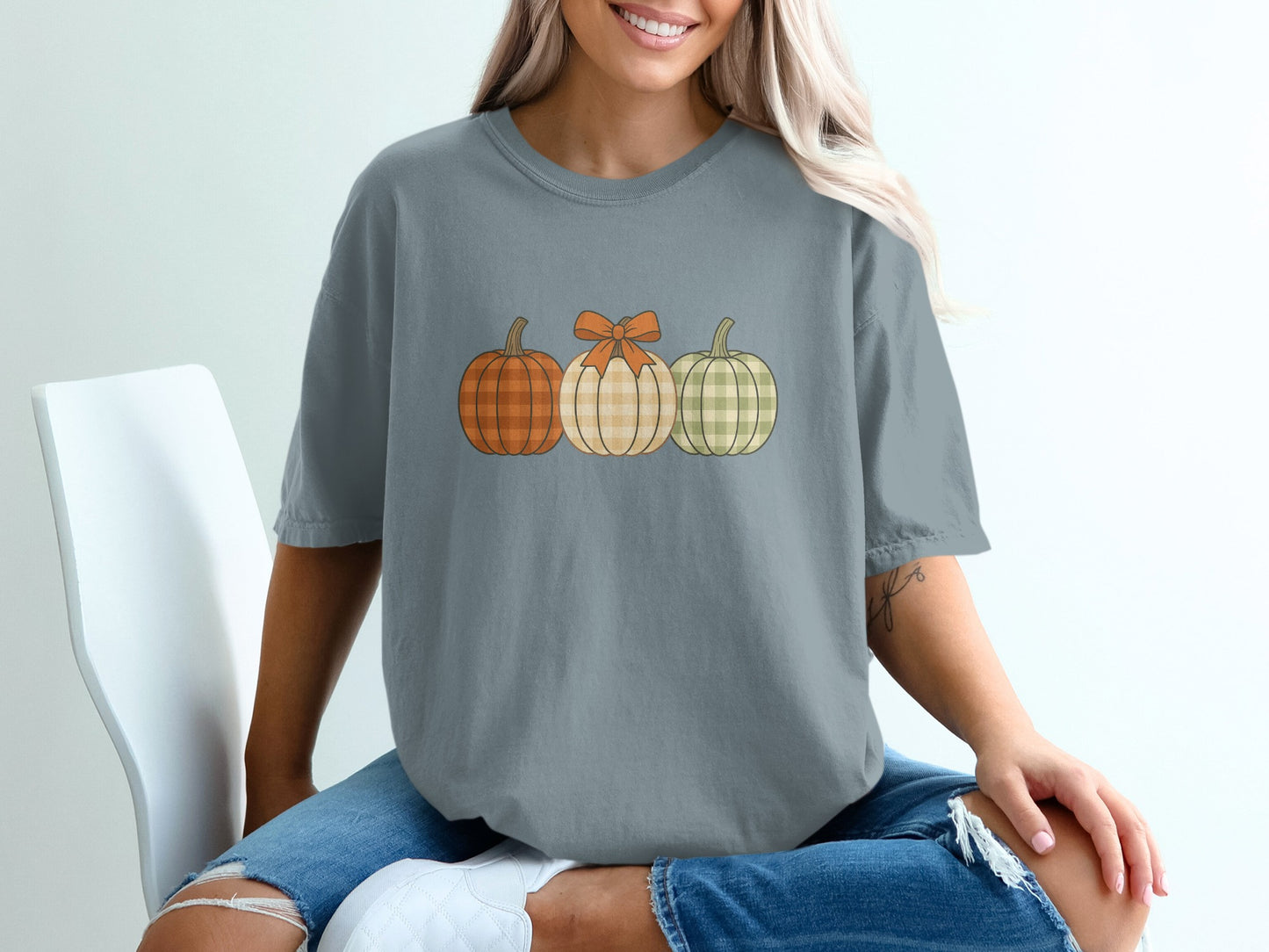 Trio of Pumpkins Graphic Design T-Shirt Product