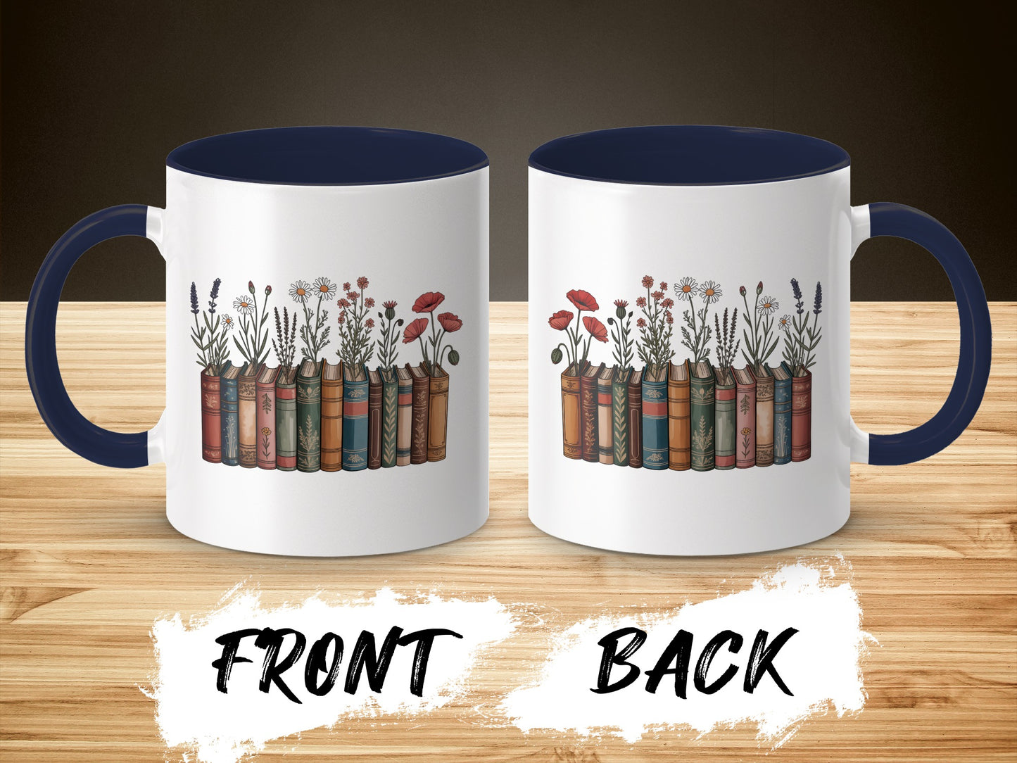 Vintage Bookshelf Artwork Coffee Mug product