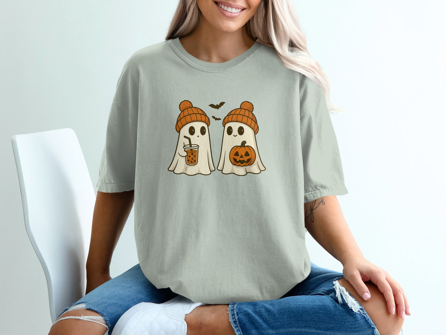 Adorable Halloween Ghosts Graphic Tee product