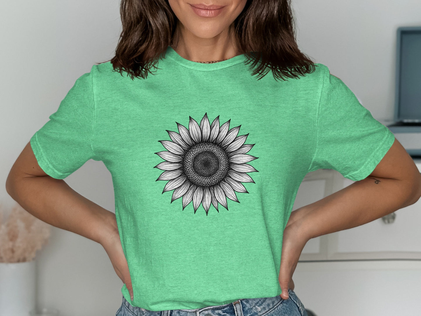 Sunflower Graphic Tee Shirt Casual Fashion Product