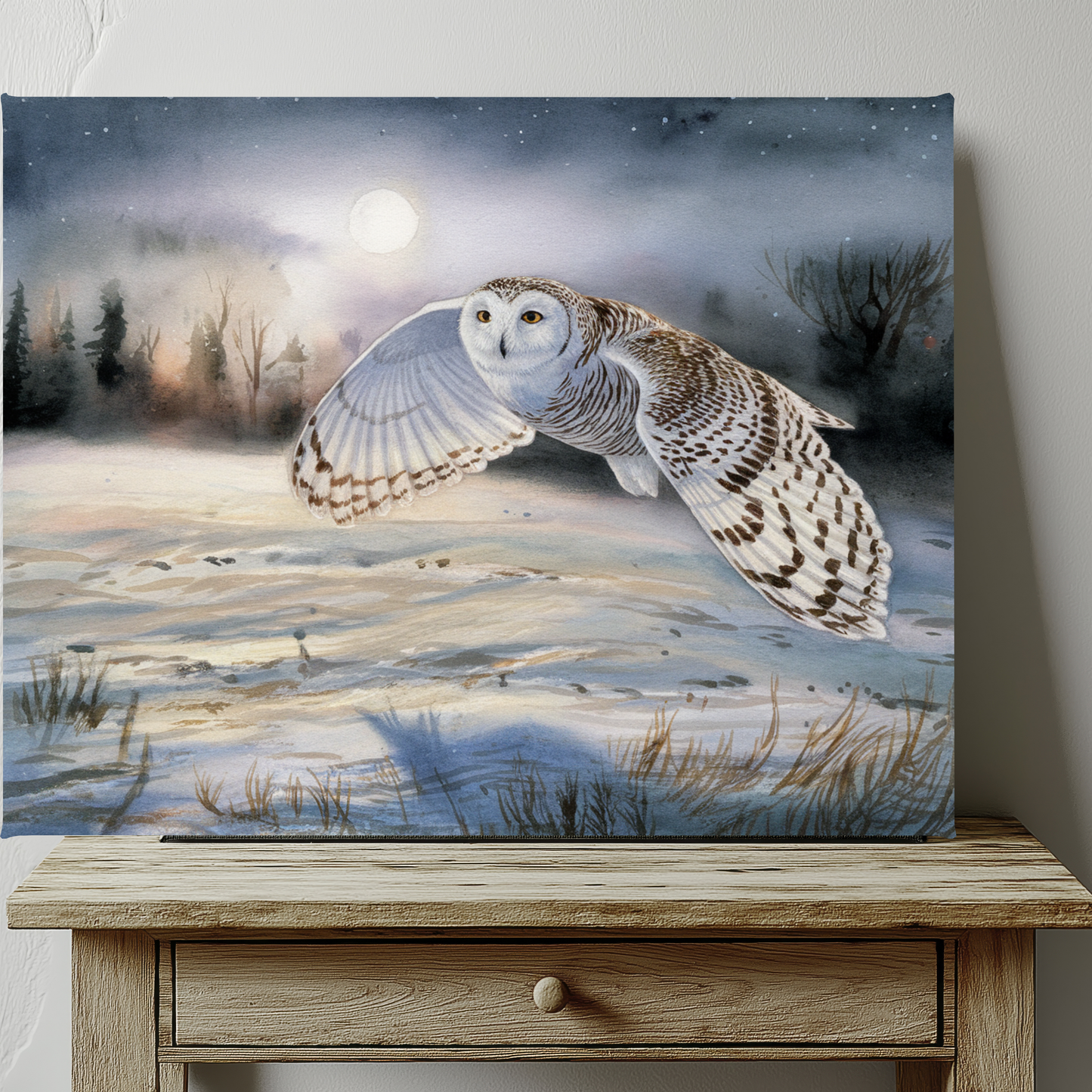 Snow Owl Canvas Print