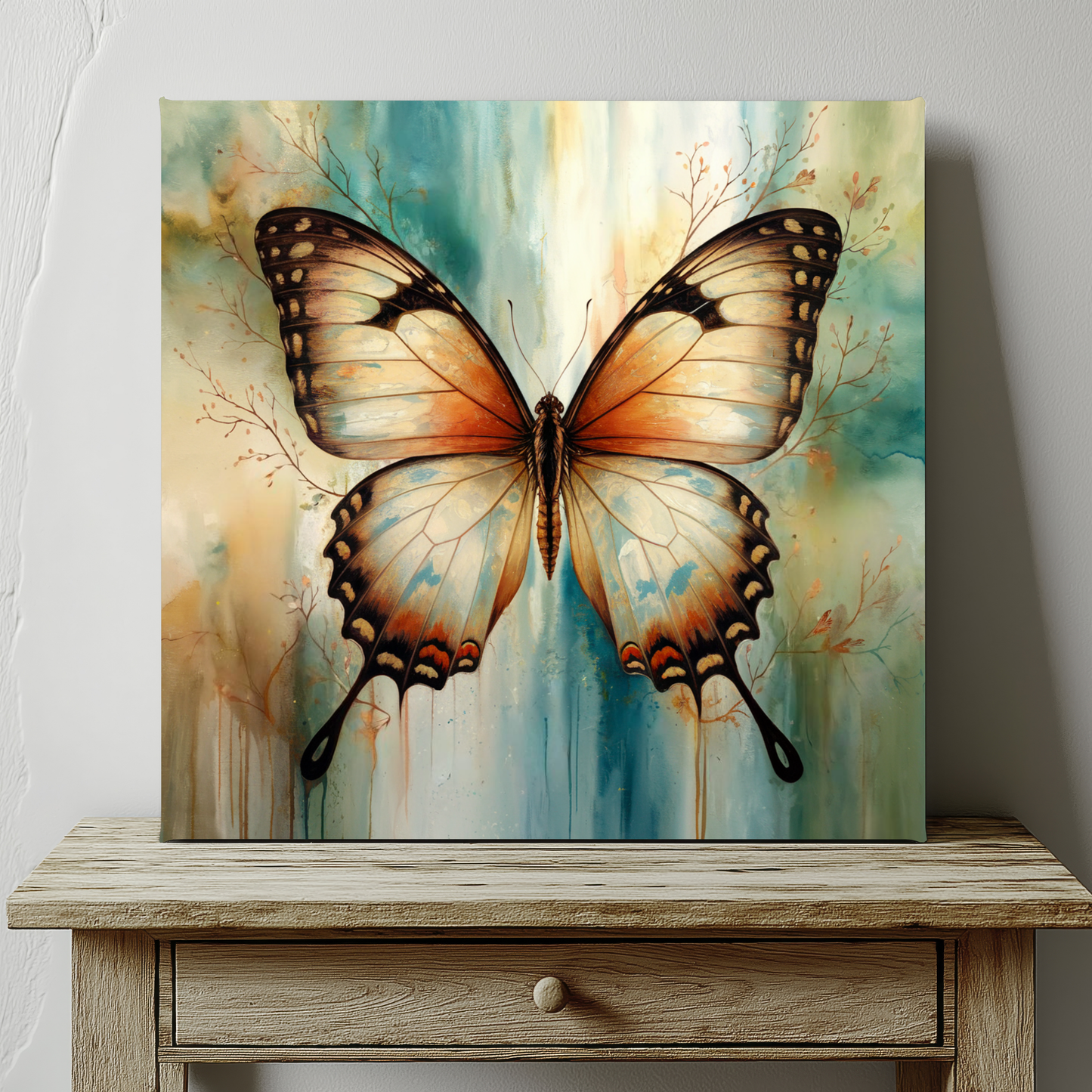 Butterfly Watercolor Canvas Wall Art