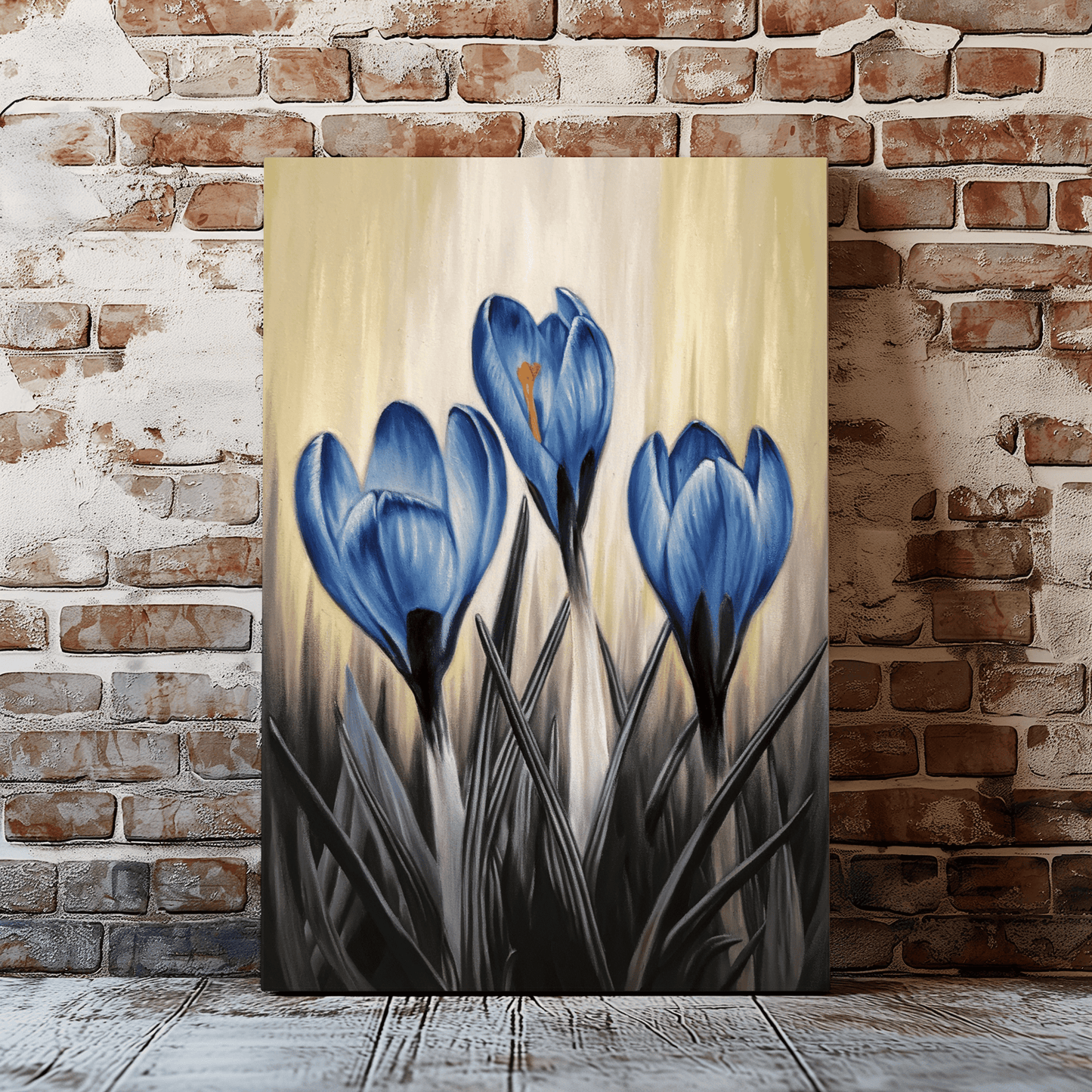 Crocus Flowers Canvas Wall Art