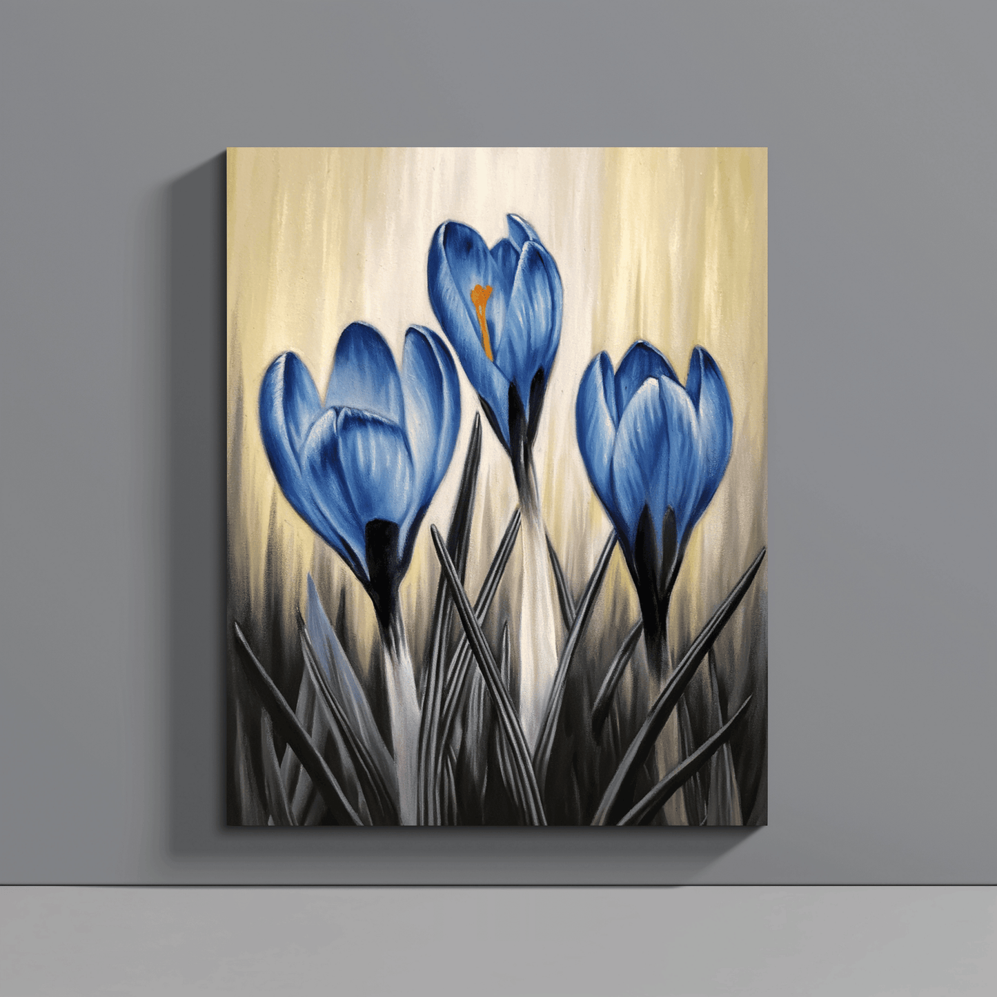 Crocus Flowers Canvas Wall Art