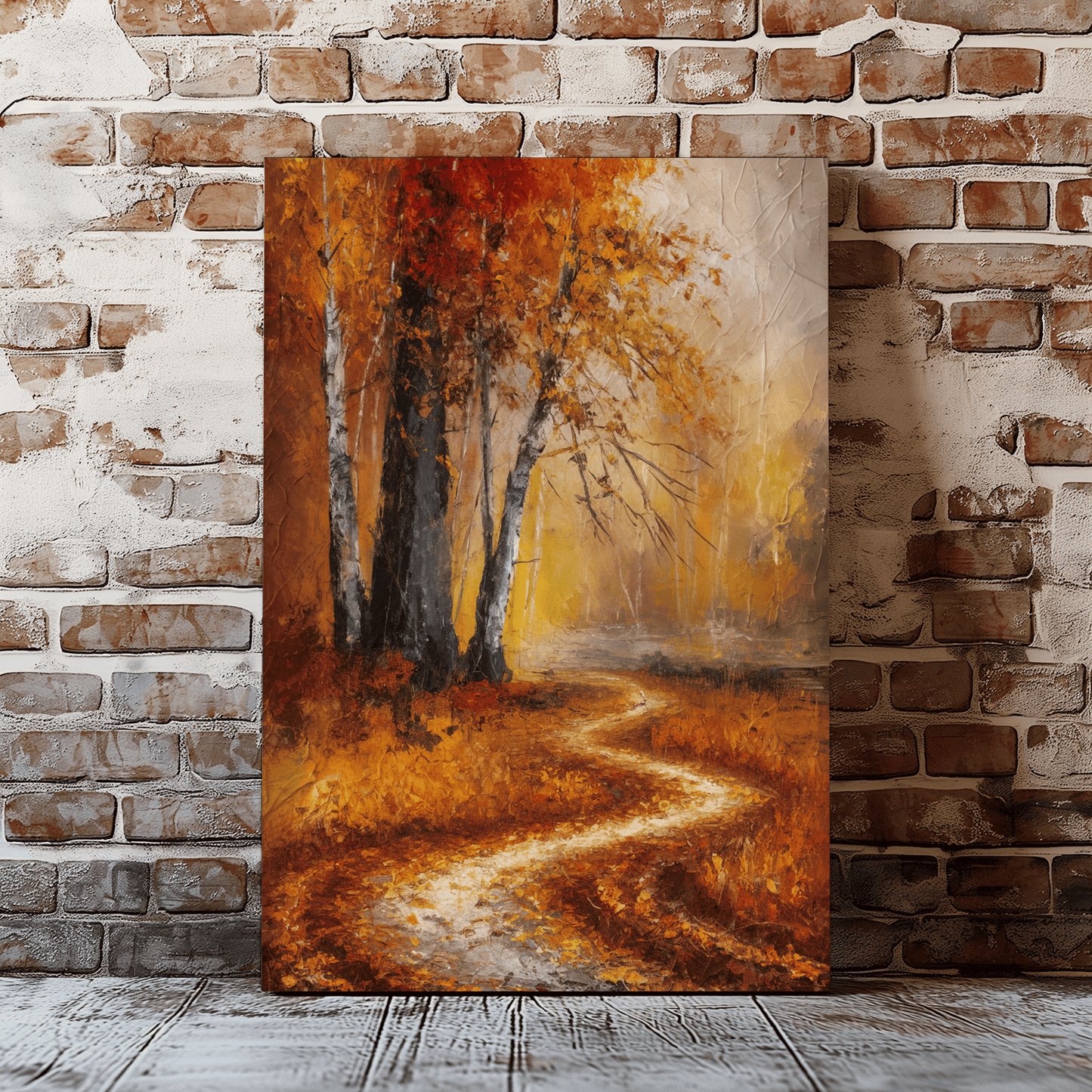 Fall Pathway Canvas Wall Art