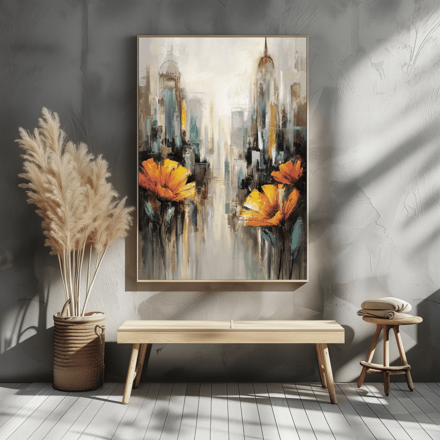 Flowers In The City Poster