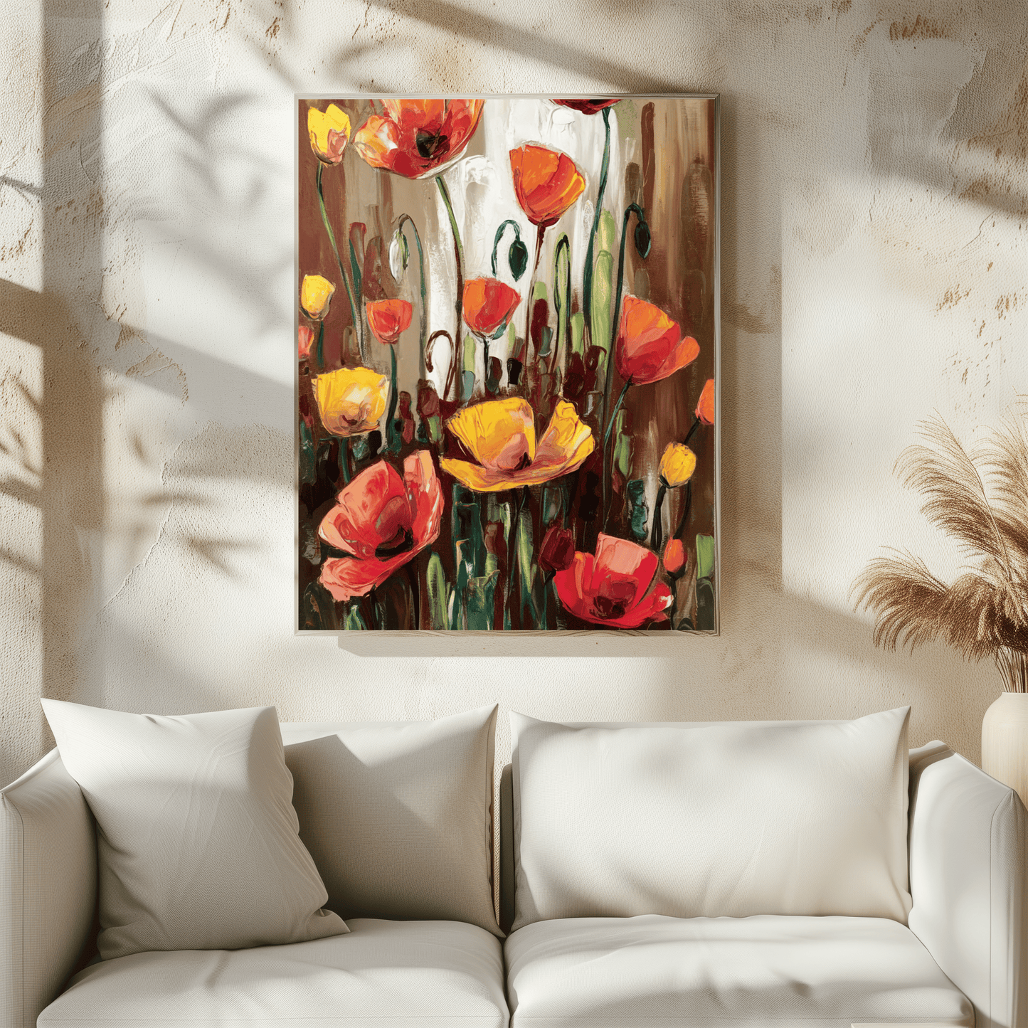Wild Poppies Dancing Poster