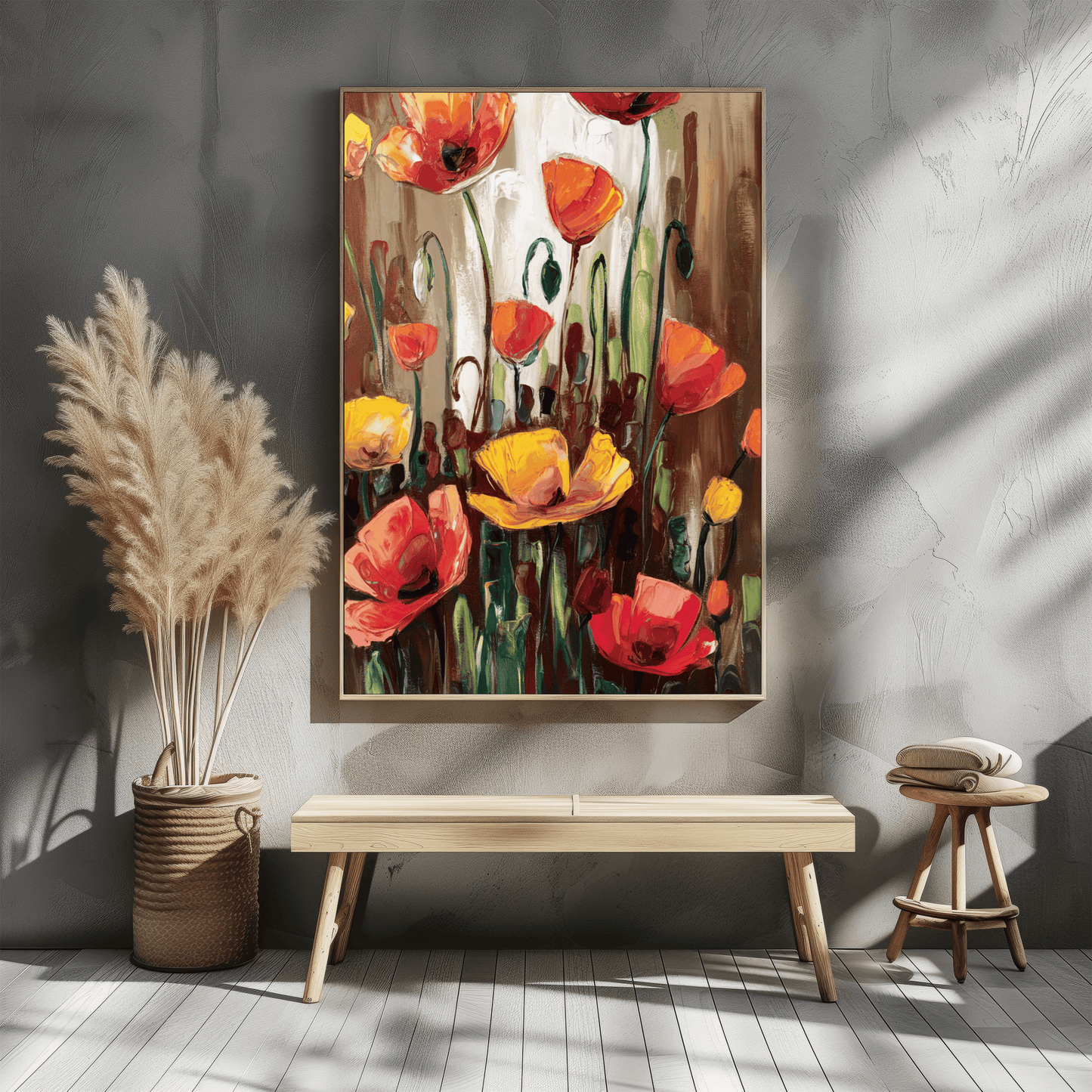 Wild Poppies Dancing Poster