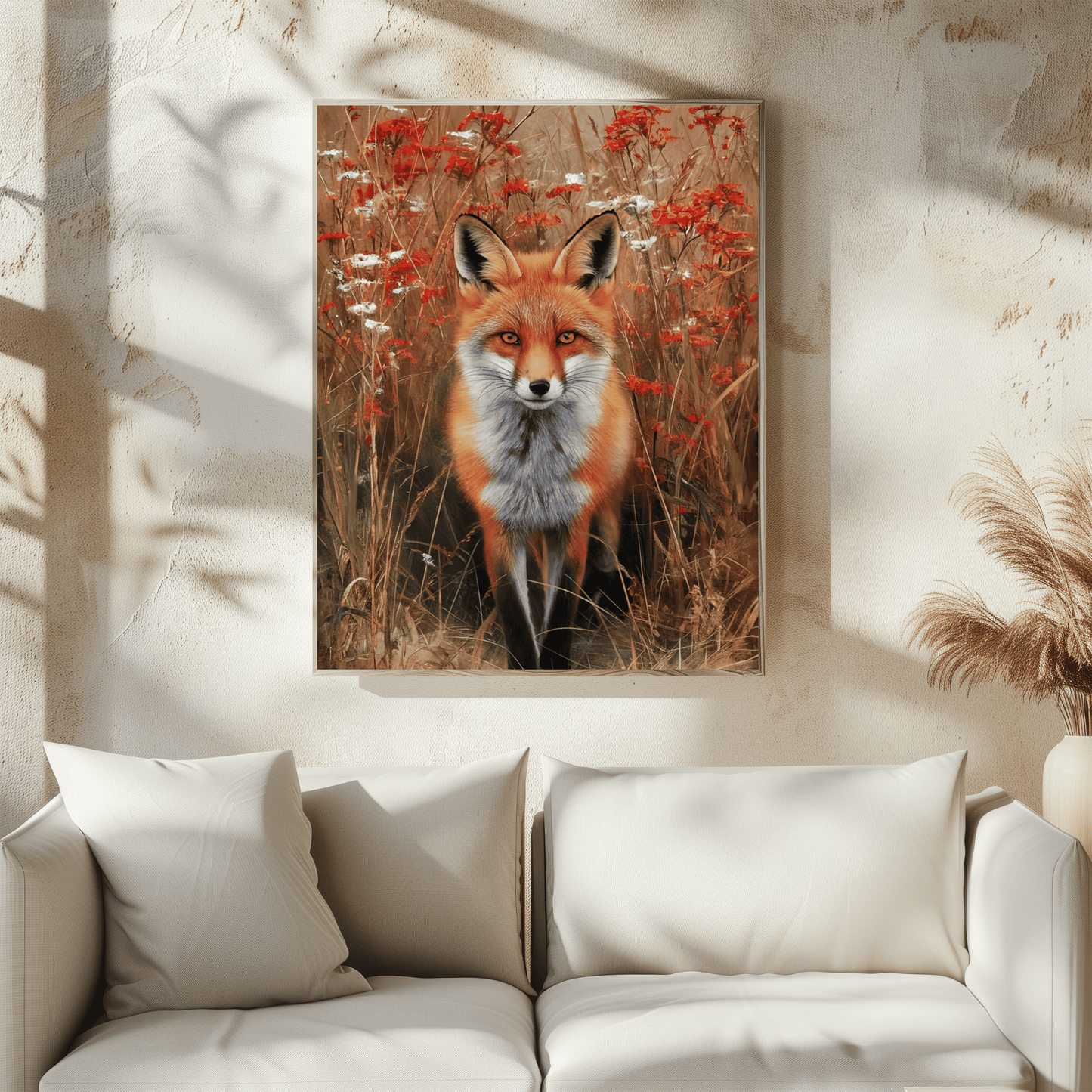 Fox In The Field Poster