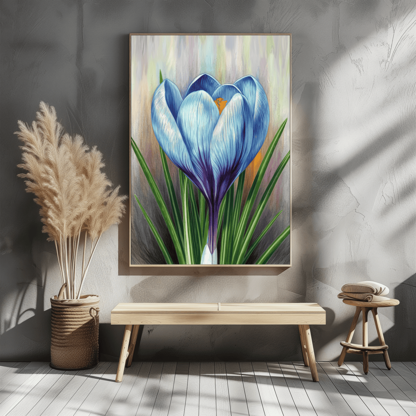 Blooming Crocus Flower Poster
