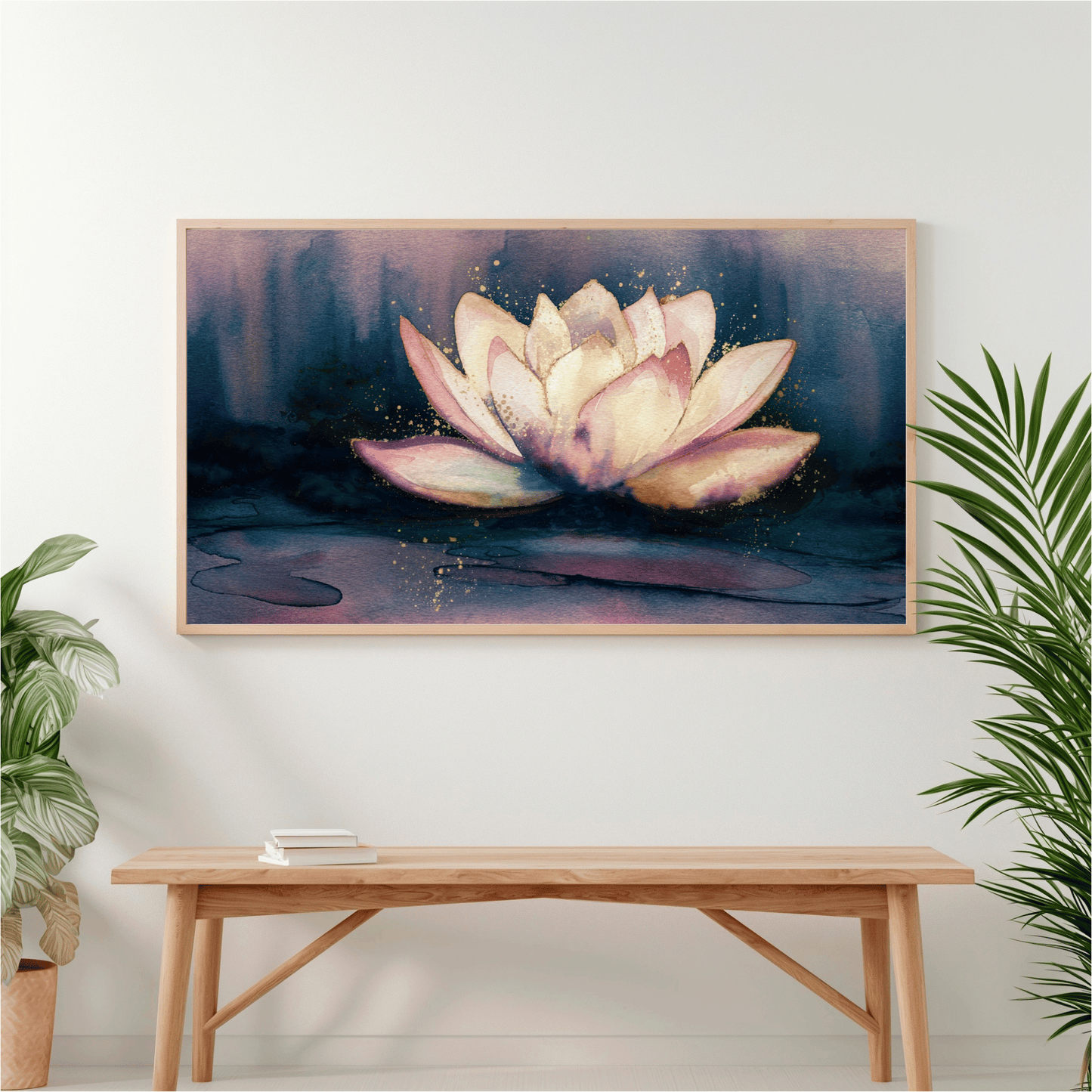 Lotus Flower Watercolor Poster