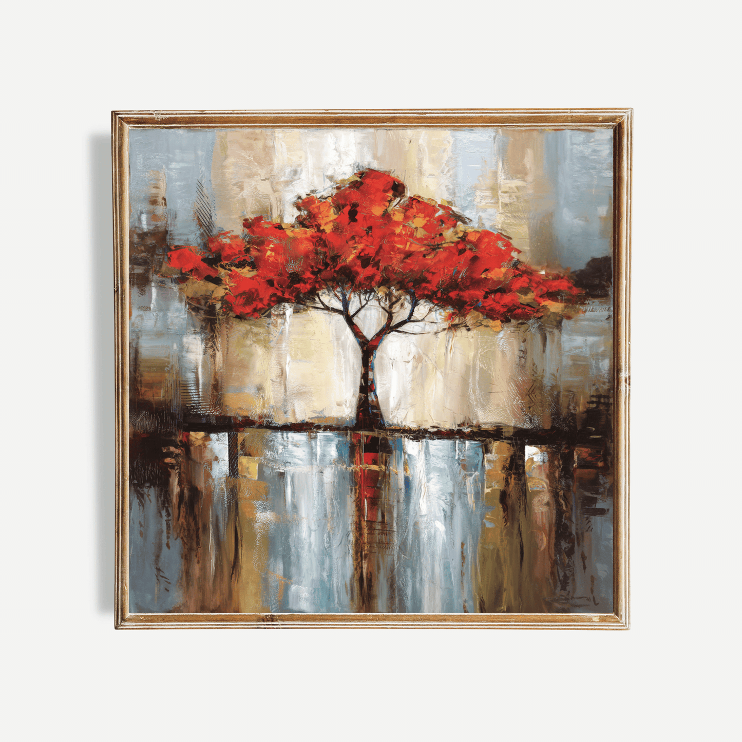 Fall Tree Oil Painting Poster