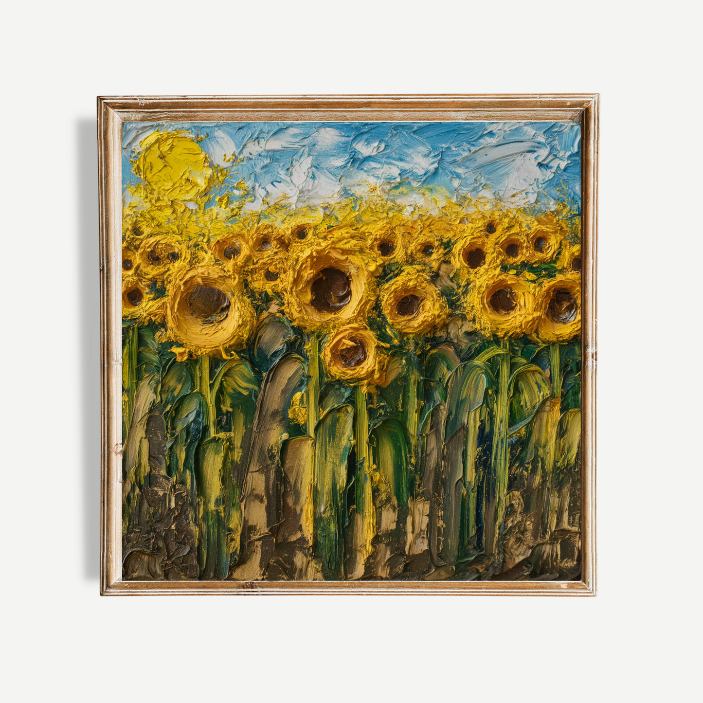 Field Of Sunflowers On A Sunny Day Poster