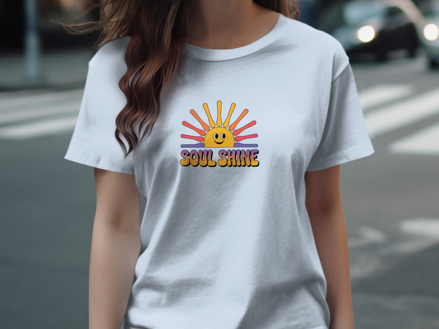 Soul Shine Sun Graphic Tee Shirt Unique T-Shirt Product