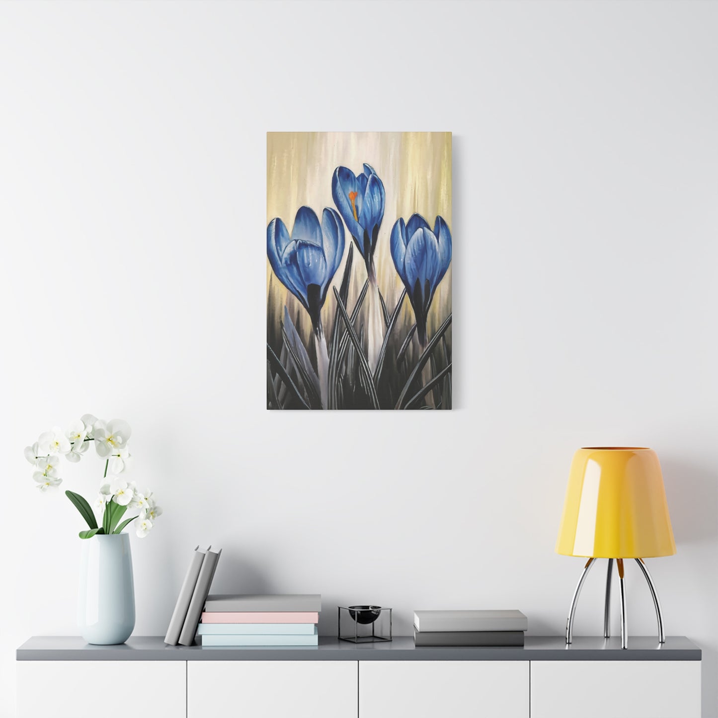 Crocus Flowers Canvas Wall Art