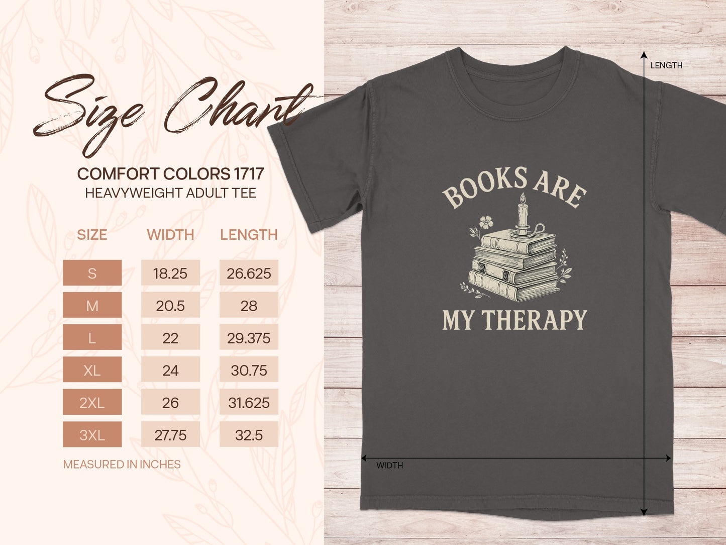 Books Are My Therapy Graphic Tee product