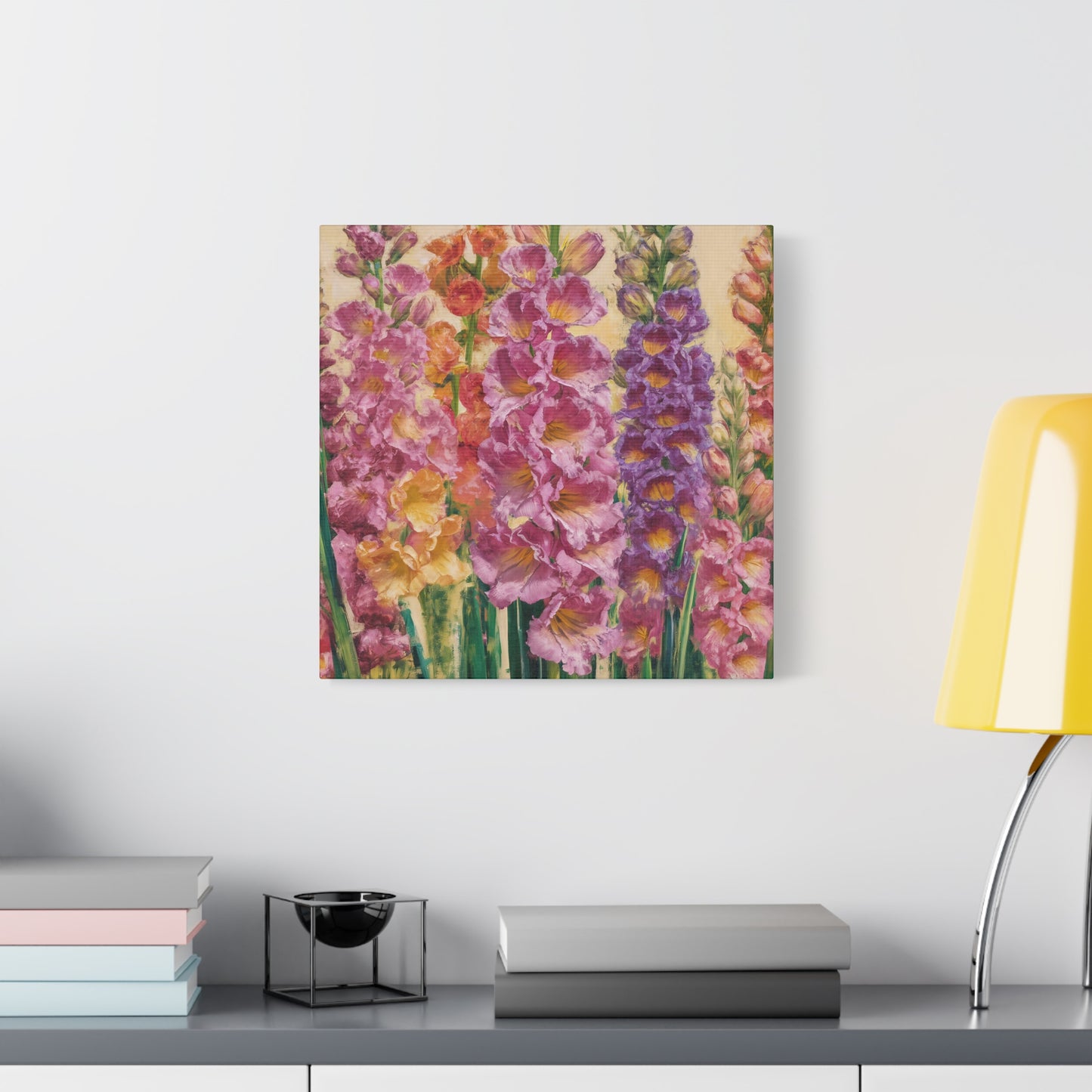 Gladiolus Flowers Canvas Wall Art
